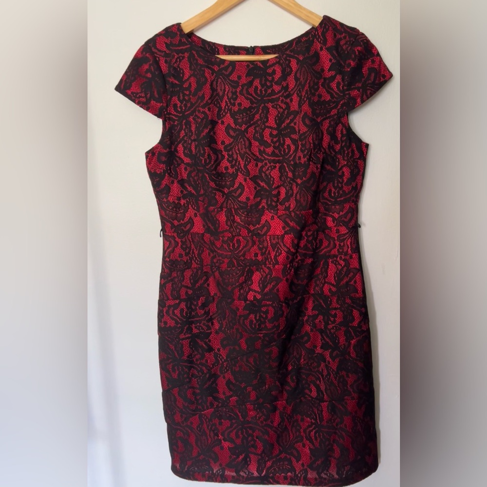 Red/Black Lace Dress